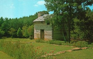 Postcard Slave Cabin Booker T. Washington National Monument Rocky Mountain VA