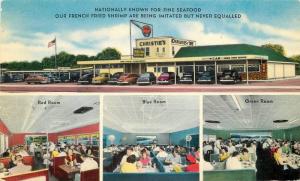 Autos 1950s Christie's Seafood Restaurant roadside Houston Texas Interior 2713