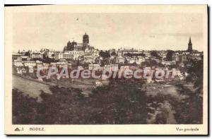 Postcard Old Rodez General view