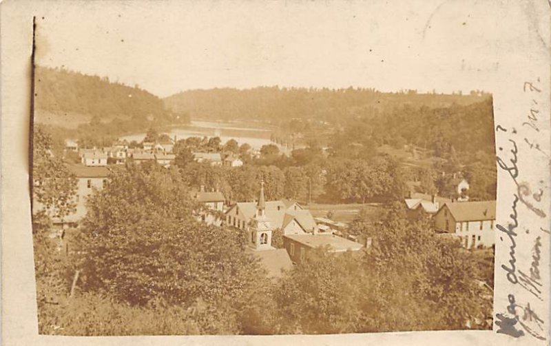 View of town real photo - Marion, Pennsylvania PA