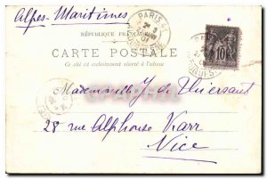 Old Postcard Tuileries Garden