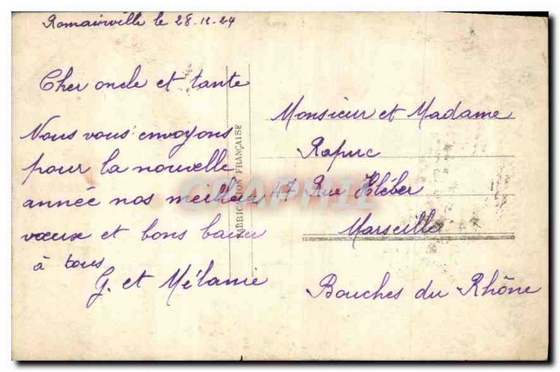 Postcard Old Bonne Annee