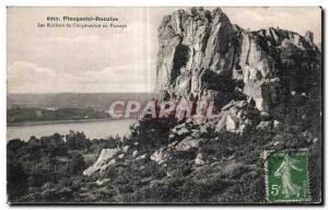 Old Postcard Plougasnou Les Rochers of Imperatrice Passage