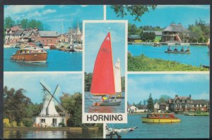 Norfolk Postcard - Views of Horning - Boating Holidays  BR96