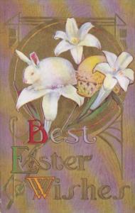 Easter Rabbit and Flowers