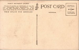 Vtg 1910 Trinity Methodist Church Denver Colorado CO Antique Unposted Postcard