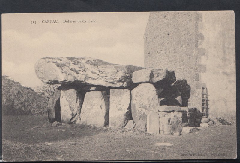 France Postcard - Carnac - Dolmen De Crucuno    DC1938