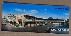 LAS VEGAS NEVADA WITTWER MOTEL RESTAURANT  POSTCARD 3.5x9