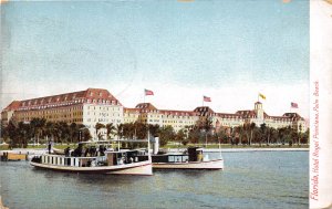 Hotel Royal Poinciana Steam Launches Boats Palm Beach Florida 1909 postcard