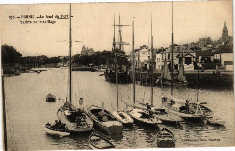 CPA PORNIC - Le fond du Port - Yachte au mouillage (242557)