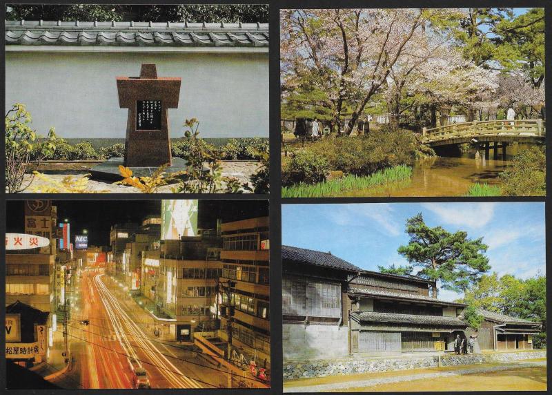 JAPAN (54) view postcards ALL Unused print shop fresh c1960s