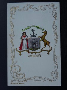 Scotland EDINBURGH Heraldic Coat of Arms c1905 Postcard by Ja Ja