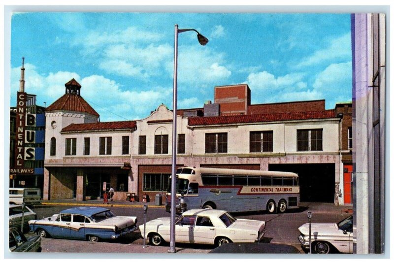 c1960 Continental Trailways Bus Station Convention Fort Worth Texas TX Postcard