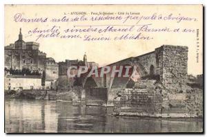 Old Postcard Avignon Pont St Benezet Cote du Levant