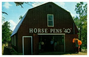 Horse Pens 40 Museum Hwy 11 and 231 Birmingham AL Vintage Postcard S10