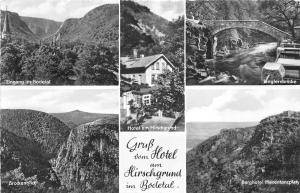 BG23231 gruss vom hotel hirschgrund im bodetal    germany CPSM 14x9cm