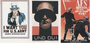 US Army Wants You AFS London Fireman Firefighter Advertising Military Postcard s