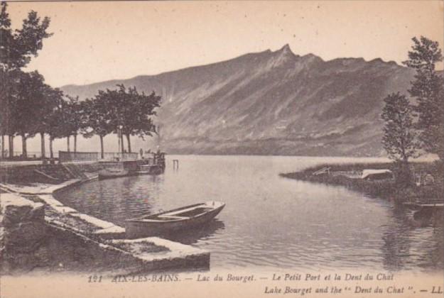 France Aix les Bains Lac du Bourget Le Petit et la Dent du Chat