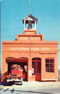 Postcard NV Virginia City - Storey County Fire Department