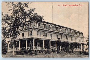 Longmeadow Rhode Island Postcard Hotel Exterior Building c1910 Vintage Antique