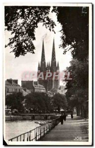 Old Postcard Quimper aisles of Loc Maria