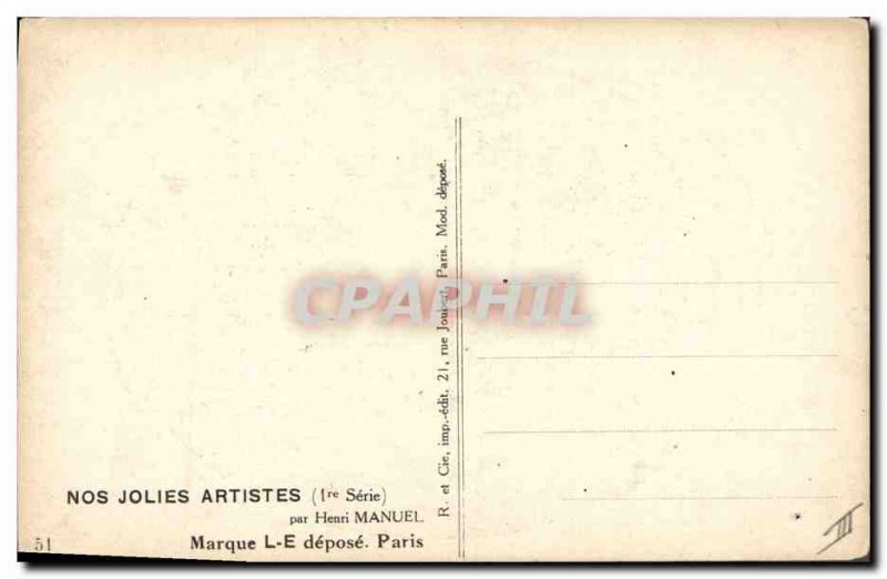 Old Postcard Fantasy Illustrator Woman