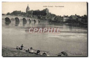Old Postcard Gien Loiret General view