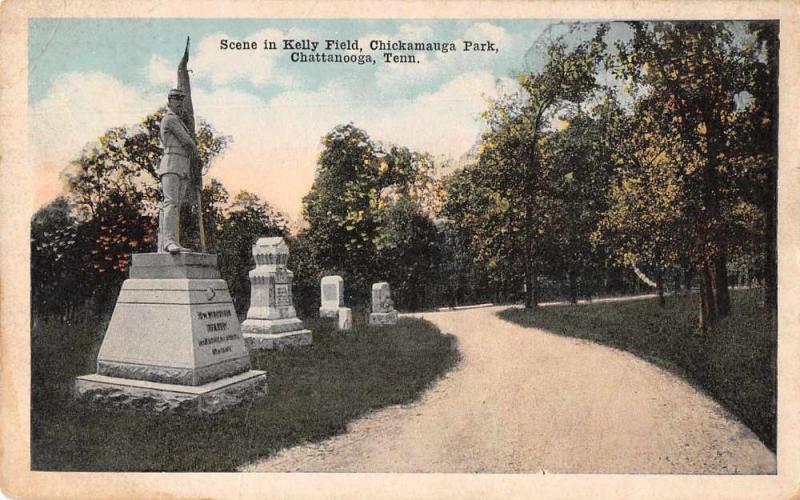 Chattanooga Tennessee in Kelly Field Chickamauga Park antique pc Z41574