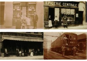 REAL PHOTO FRANCE CARTE PHOTO 94 CPA Lot of BETTER Incl. SHOPFRONTS !