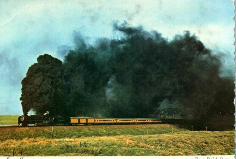 Vintage Postcard Steam Locomotive #8444 Wyoming