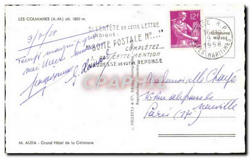 The Comianes Old Postcard