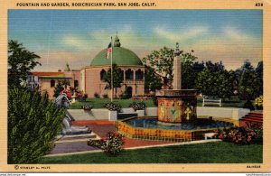 California San Jose Rosicrucian Park Fountain and Garden