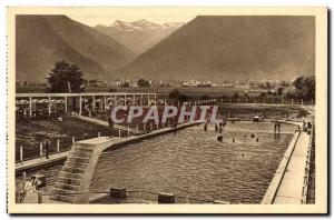 Old Postcard Luchon The pool Au Fond mountains From Venasque