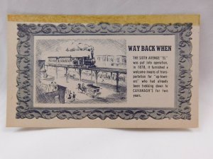 Vintage Post Card Cavanagh's Restaurant & Sixth Avenue EL Elevated Train P24