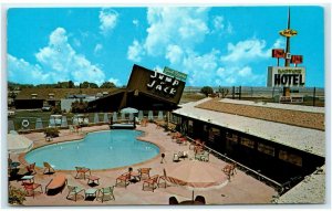 TORRANCE, CA California ~ Roadside JUMP N' JACK MOTOR HOTEL  Pool  1971 Postcard
