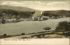 Alton Bay NH Steamer Boat Landing c1905 UDB Postcard EXC COND