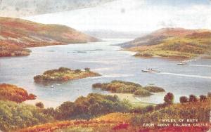 uk21843 kyles of bute from above caladh castle scotland uk