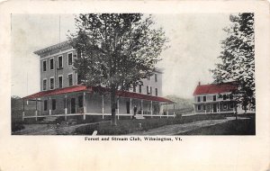 Wilmington Vermont 1906 Postcard Forest & Stream Club