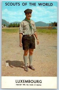 c1968's Luxembourg Scouts Of The World Boy Scouts Of America Youth View Postcard