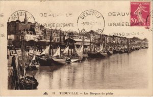 CPA TROUVILLE Les Barques de Peche (1225442)