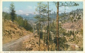 New Mexico Santa Fe Water Hill El Rito De Los Fritos Postcard Harvey 22-2149