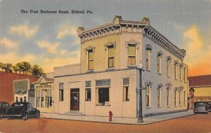 Eldred Pennsylvania First National Bank Vintage Postcard AA10513