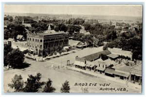 c1910 Birds Eye View Exterior Building Aurora Nebraska Vintage Antique Postcard