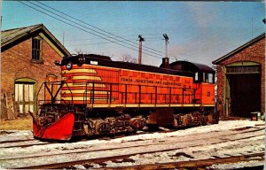 Postcard TRAIN SCENE Gloversville New York NY AK8002