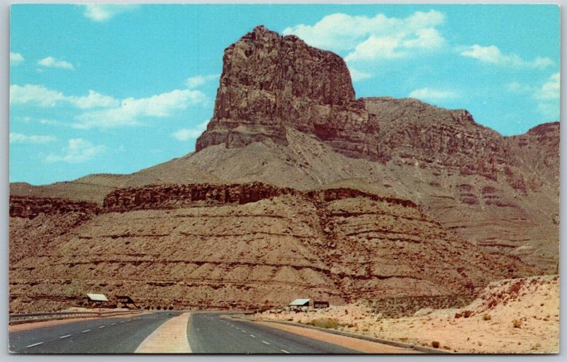 Vtg El Paso Texas El Capitan Carlsbad Highway 1960s View Old Postcard