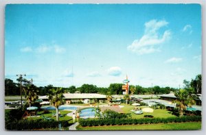 Roadside~Air View Vagabond Motor Hotel & Restaurant Houston TX~Vintage Postcard