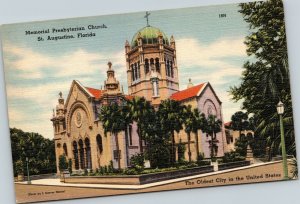 postcard St. Augustine Florida - Memorial Presbyterian Church