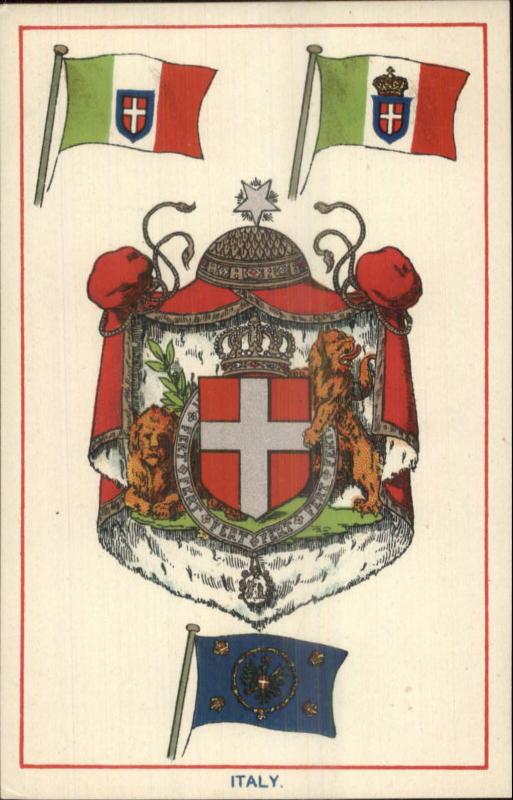 ITALY Heraldic Crest EFA E.F.A. Series Coat Arms c1910 Postcard EXC COND