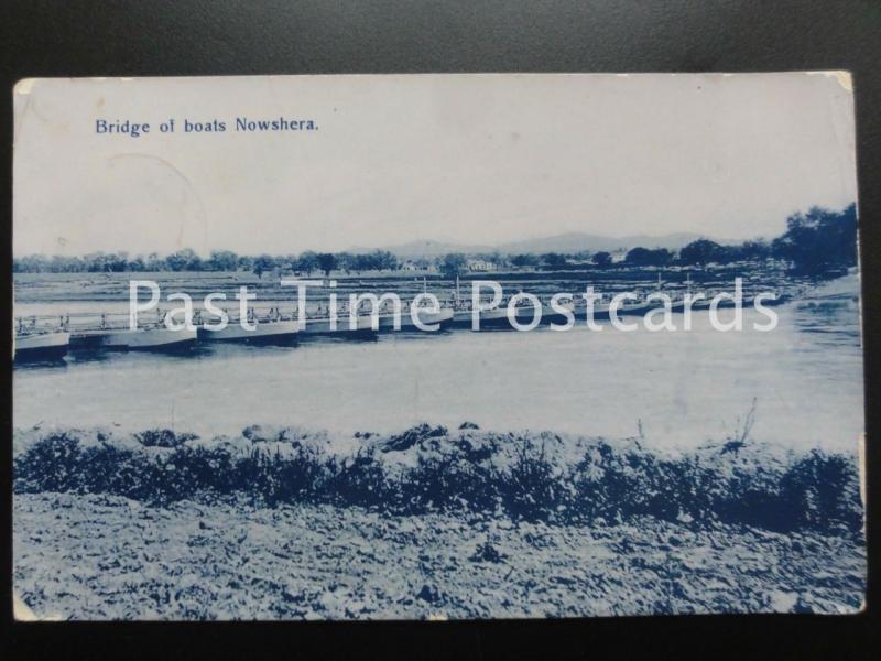 Old PC - PAKISTAN, NOWSHERA, BRIDGE OF BOATS