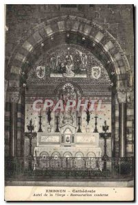 Postcard Old Embrun Cathedral Shrine of the Virgin Modern Food